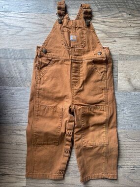 Carhartt Kids Copper Brown Canvas Overalls